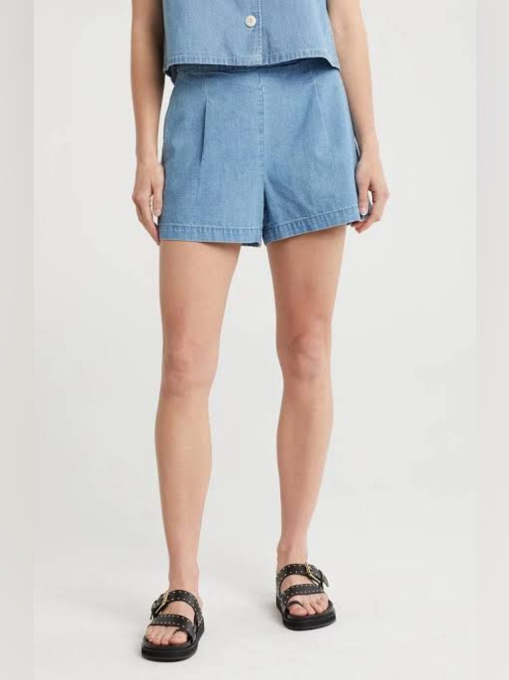 Madewell Denim Pull On Shorts Norland Wash Size Small - Picture 6 of 7